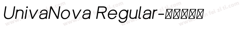 UnivaNova Regular字体转换